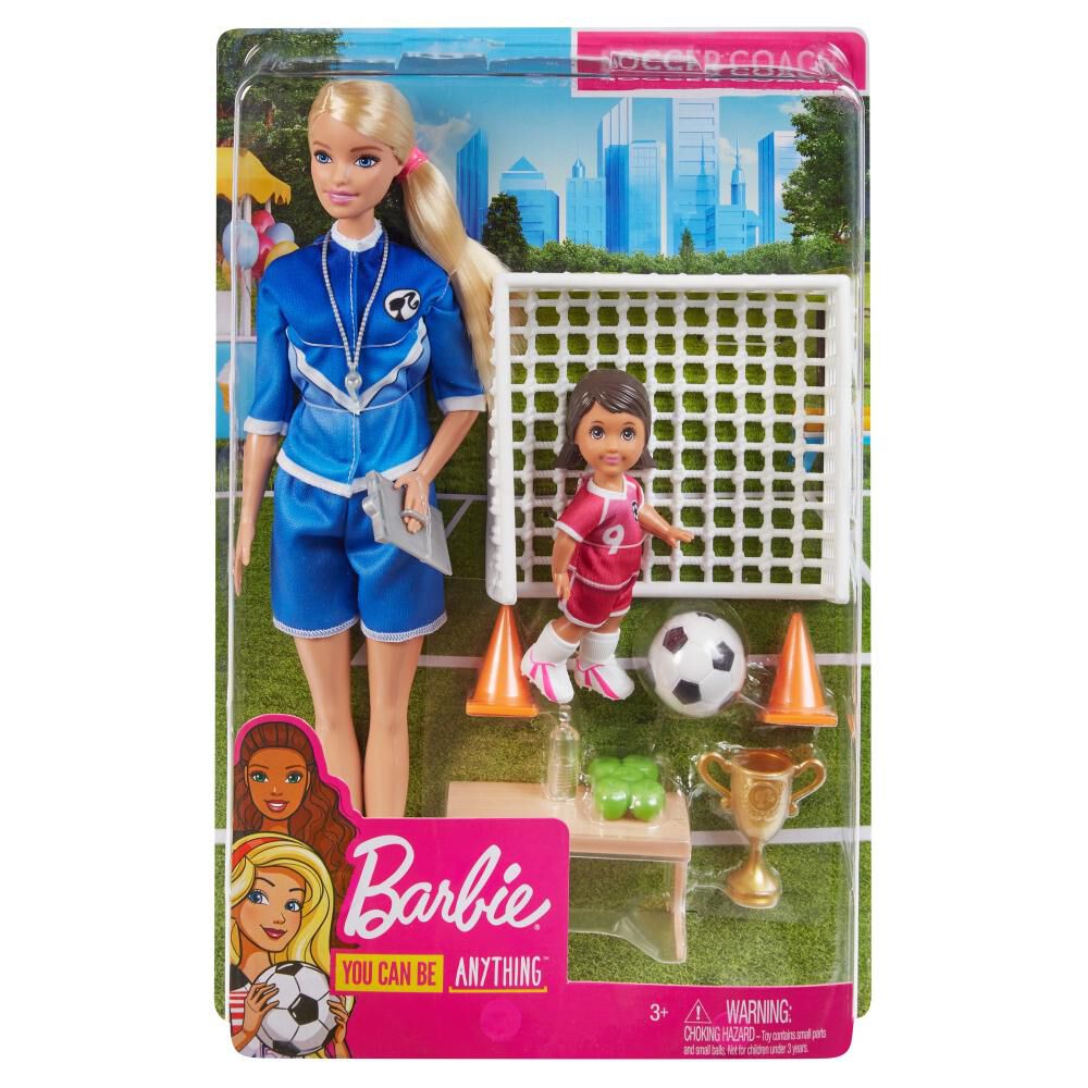 Barbie Careers Muñeca Maestra De Fútbol image number 1.0