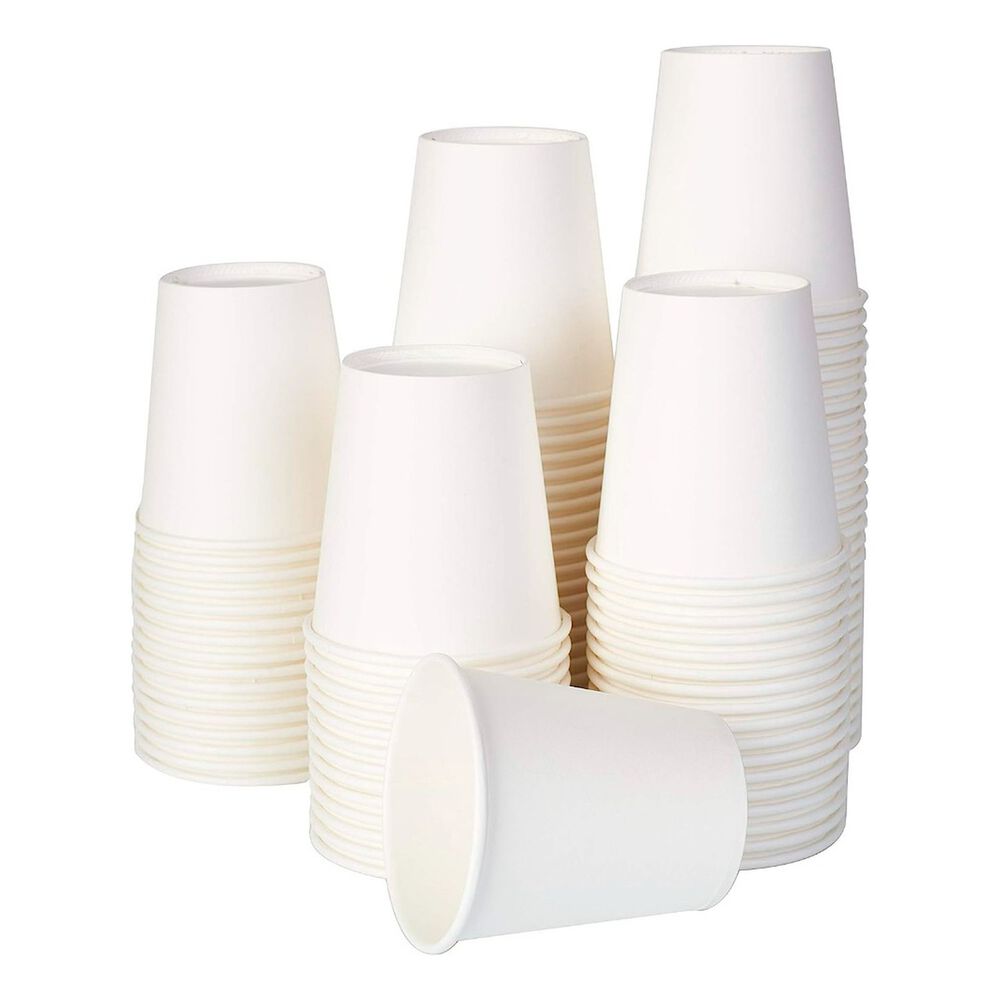 Vasos De Papel 250ml 50 Unidades Desechables Blancos image number 0.0