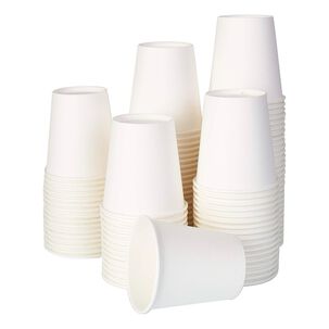 Vasos De Papel 250ml 50 Unidades Desechables Blancos