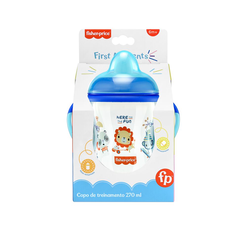 Vaso First Moments Fisher Price Azul Bb1014 image number 1.0