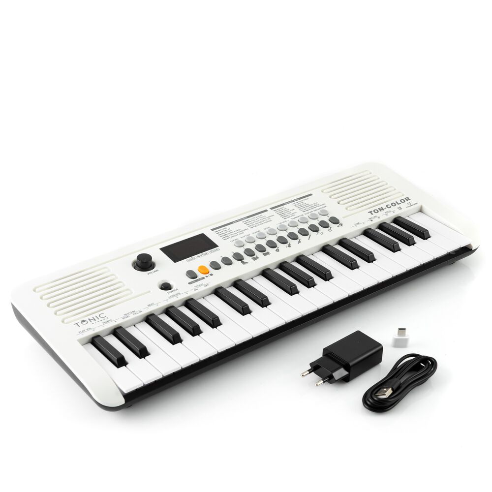 Teclado Musical Piano 37 Notas Ton-color White Tonic image number 0.0