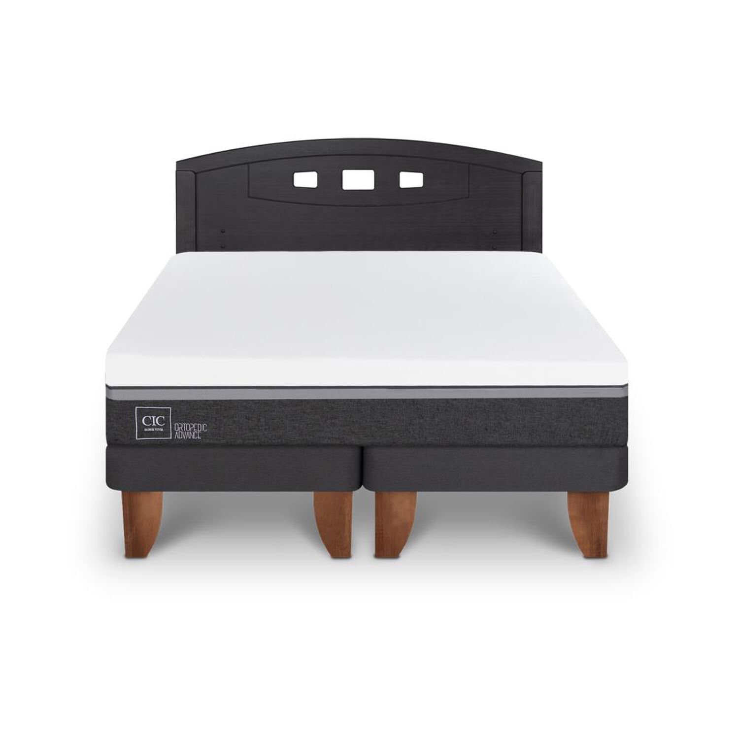 Cama Europea Cic Ortopedic Advance / 2 Plazas / Base Dividida + Respaldo image number 0.0