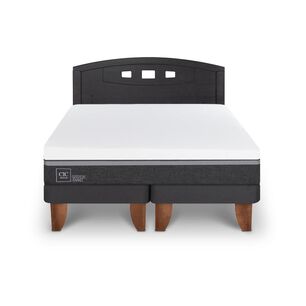 Cama Europea Cic Ortopedic Advance / 2 Plazas / Base Dividida + Respaldo