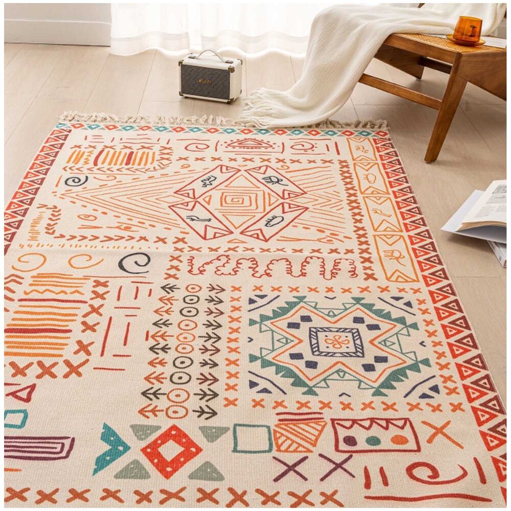 Alfombra Bohemia De Estilo Etnico 180x200 Cm Mod01 image number 1.0