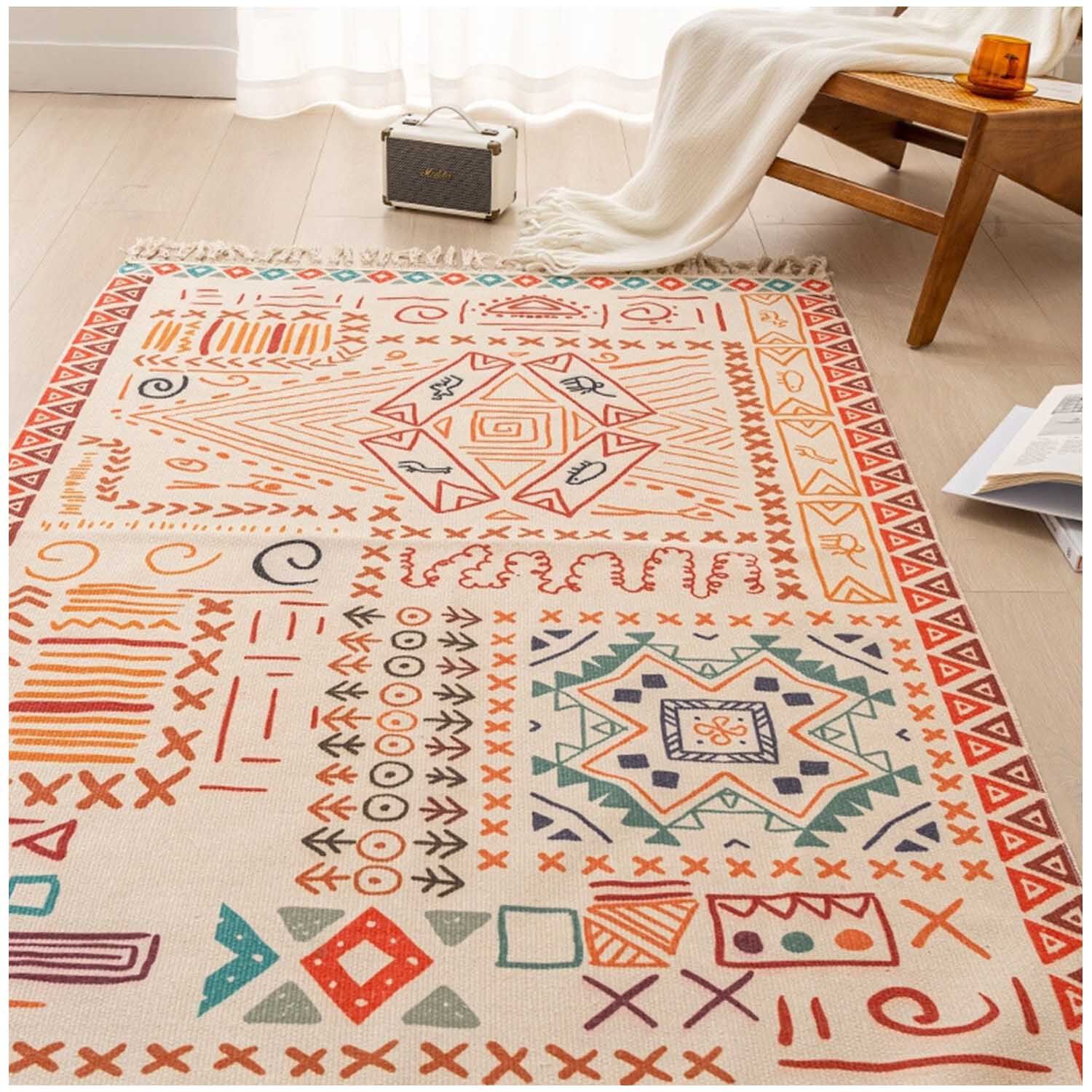Alfombra Bohemia De Estilo Etnico 180x200 Cm Mod01 image number 1.0