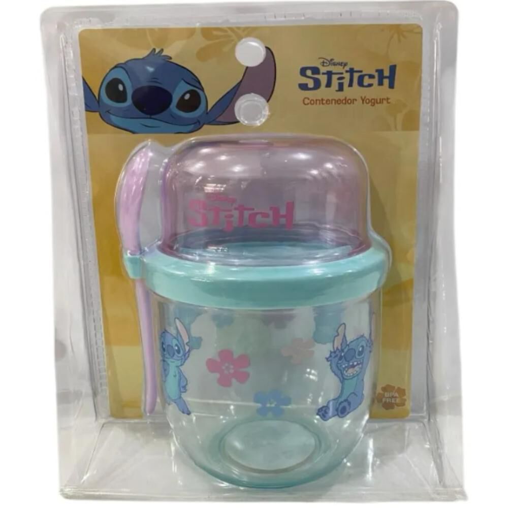 Vaso Yogurt Infantil Disney Stitch 450ml Con Cuchara image number 5.0