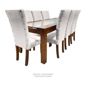 Juego De Comedor Living Factory Dalia / 8 Sitiales
