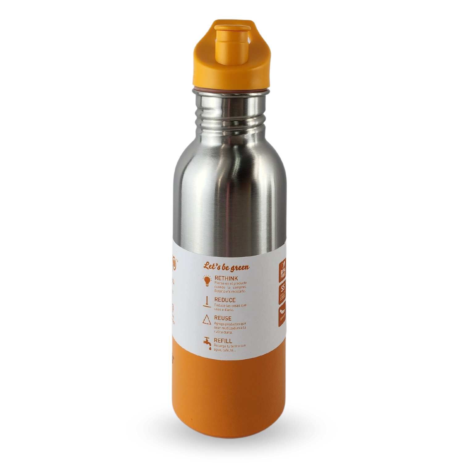 Botella Metalica Keep 600ml Keep Bebidas Deporte Naranja image number 1.0