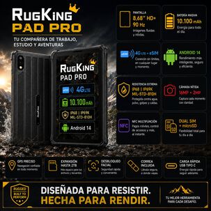 Tablet Rugged Ulefone Rugking Pad Pro 4g Compacta 128gb 24gb