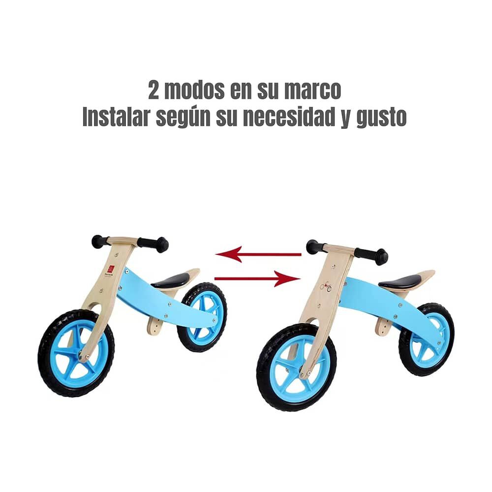 Bicicleta De Equilibrio Madera Wood Lubabycas image number 6.0