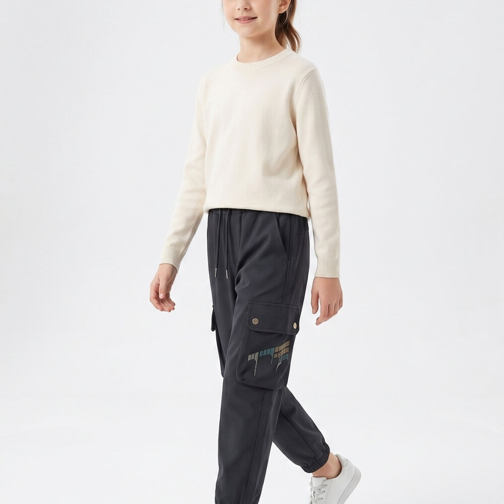 Pantalon Cargo Ni&ntilde;a Impermeable Jogger Moda Urbana Comodo image number 0.0