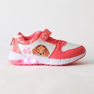 Zapatilla Luces Ni&ntilde;a Velcro Skye Rosado Paw Patrol