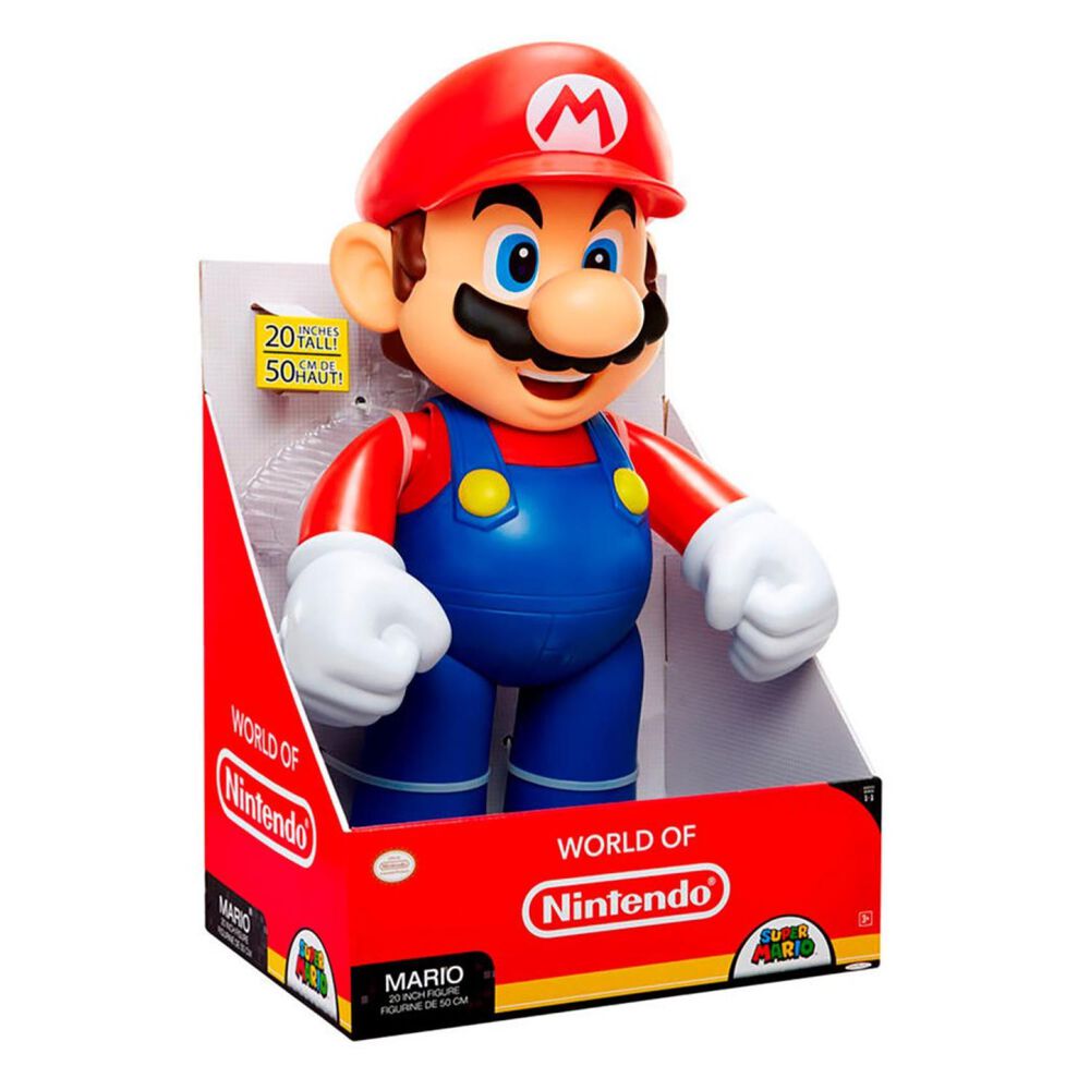 Juguete Figura Grande Super Mario 50cm Azul Rojo image number 2.0