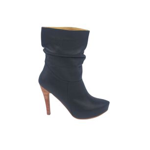 Bota Vilma Negro Cuero Pao Pecados