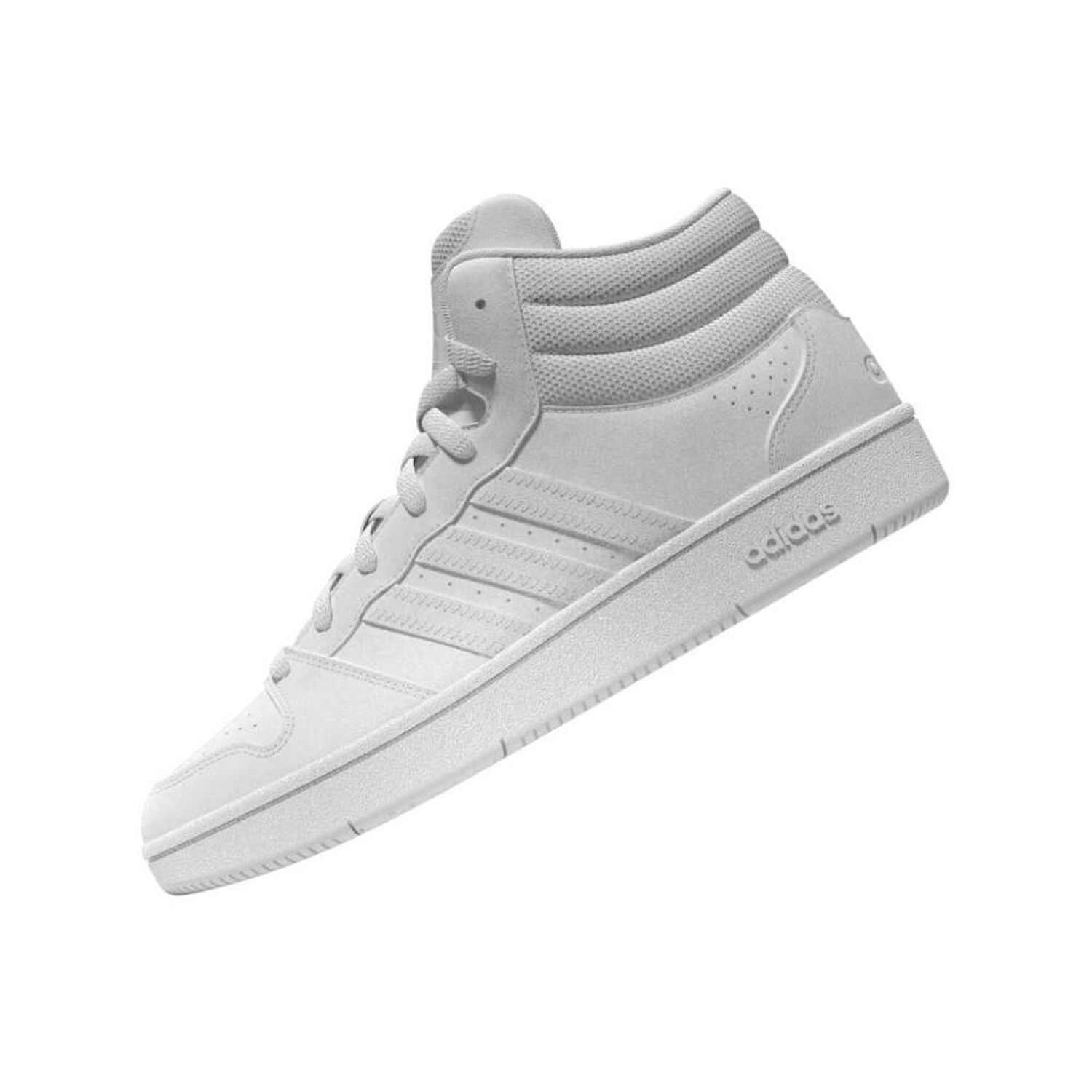Zapatilla Basketball Hombre Adidas Hoops Mid Classic Blanco image number 2.0