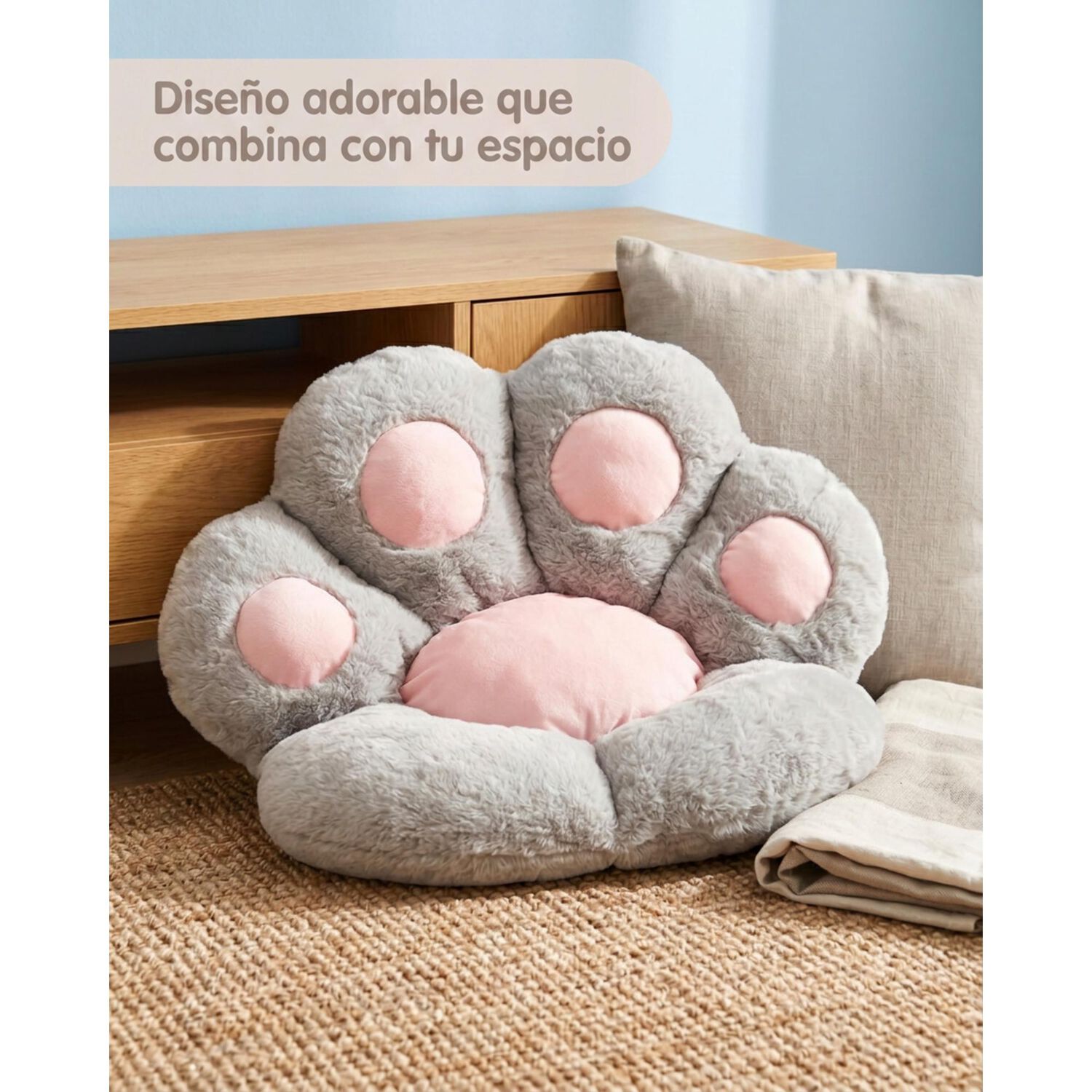Coj&iacute;n Almohada Mano De Gatito Suave 70x61 image number 19.0