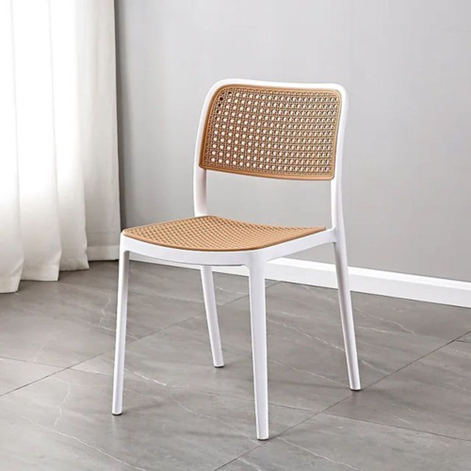 Silla De Terraza Hoffman De Polipropileno Con Respaldo Ergon&oacute;mico Apilable image number 1.0