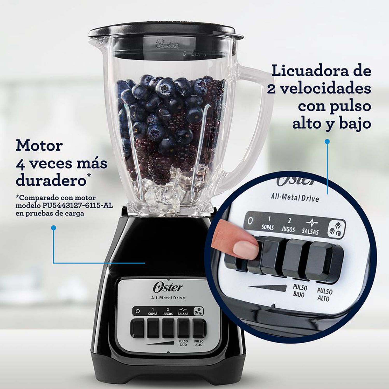 Licuadora Oster BLGSTKAG-BPB-052 / 1.5 Litros / 550W image number 1.0
