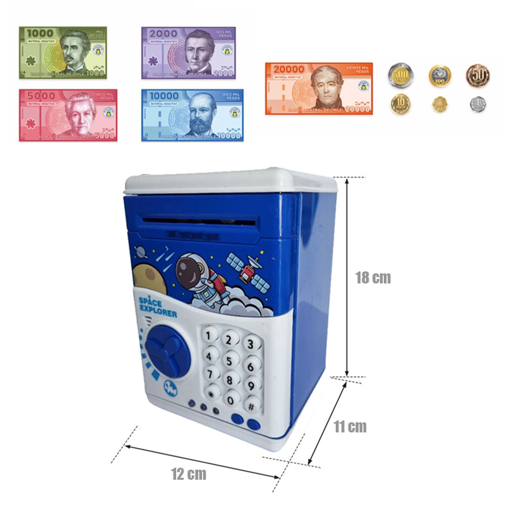 Alcancia Electronica Juguete Caja Fuerte Contrase&ntilde;a Y Sonido image number 2.0