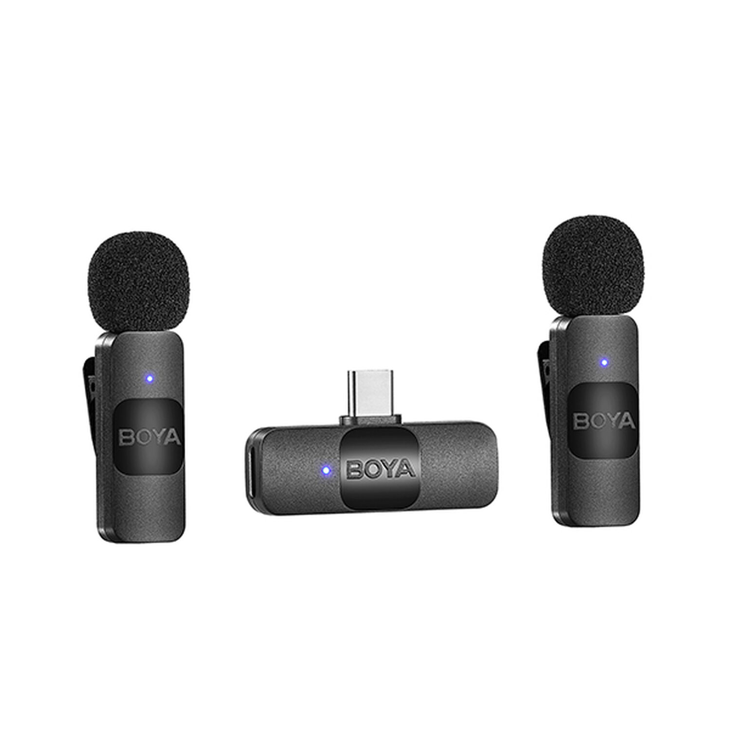 Boya By-v20 Micr&oacute;fono Inal&aacute;mbrico Doble Ultra Compacto Y Portable 2.4ghz Conector Usb-c image number 1.0