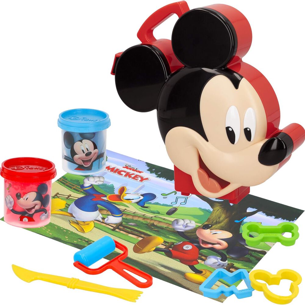 Set De Masas Con Accesorios Moldeables Juego Niños Mickey 3d image number 1.0