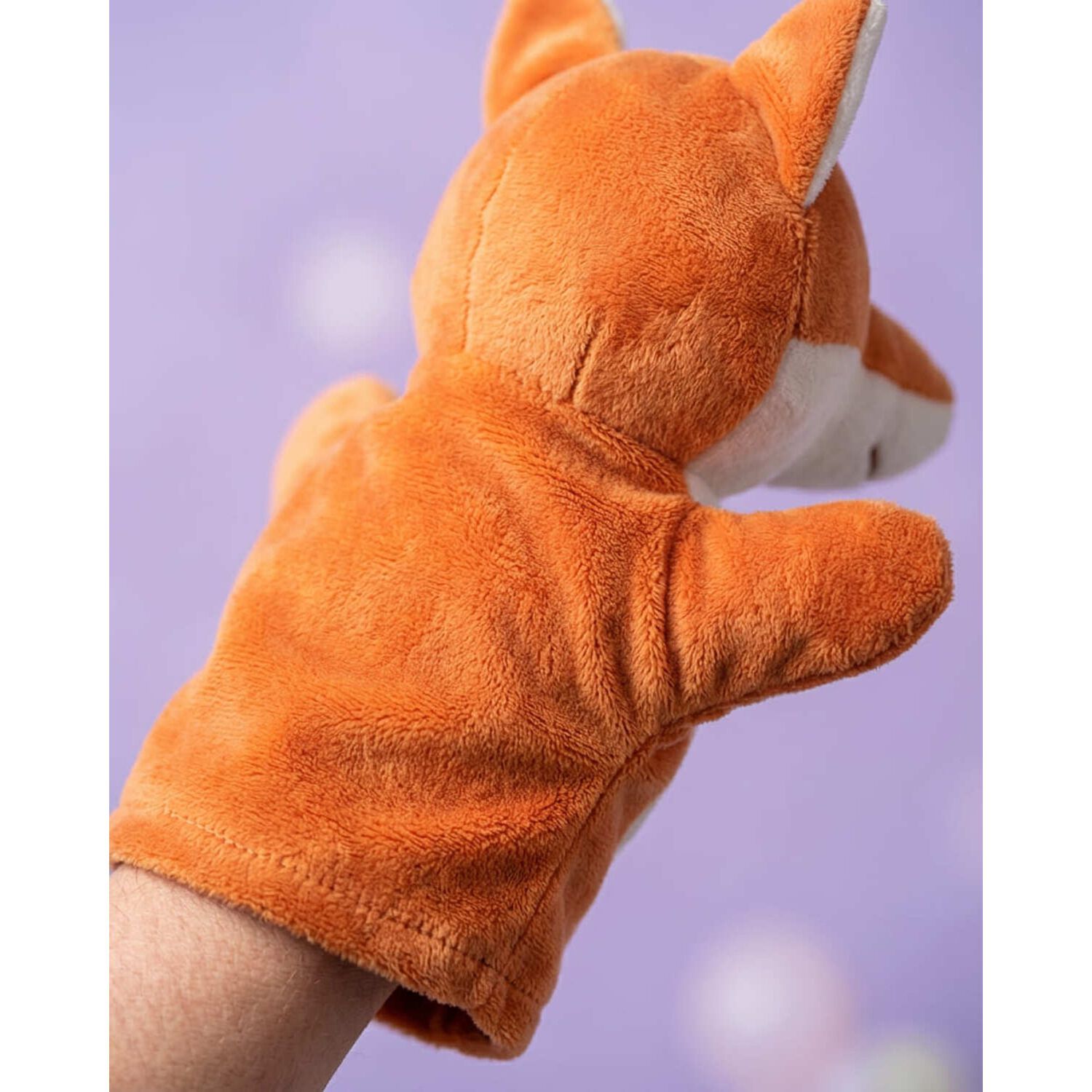 Peluche Titere Animal Zorro Vaca Leon Oveja Rana Lobo image number 11.0