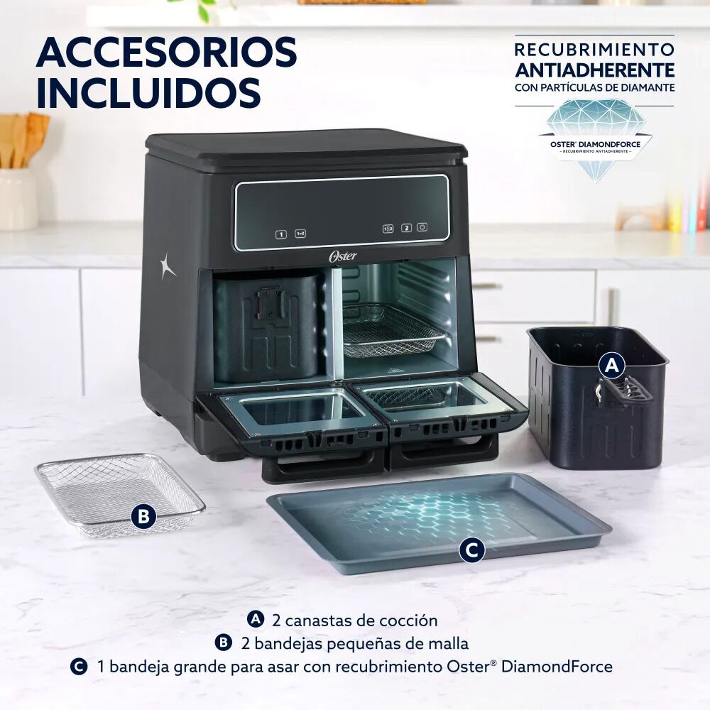 Oster Freidora De Aire Flex 11l De Capacidad Ckstaf11mcddf image number 8.0