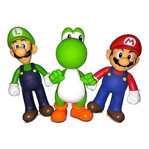 Juguete Pack 4 Figuras De Accion Mario Bros Infantil