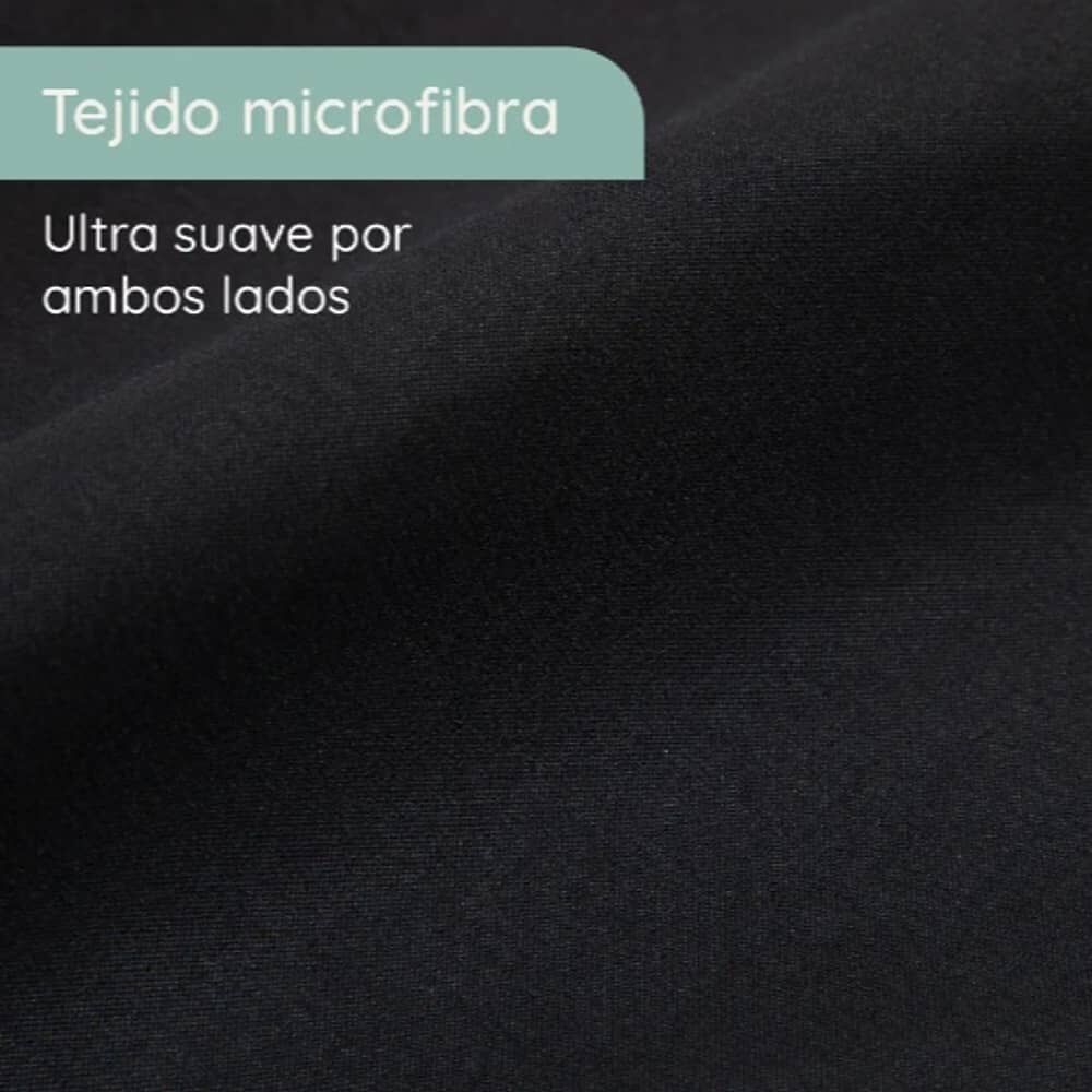 Sabana 1800 2 Plazas Ultra Suave + Funda Bordada. Negra image number 3.0