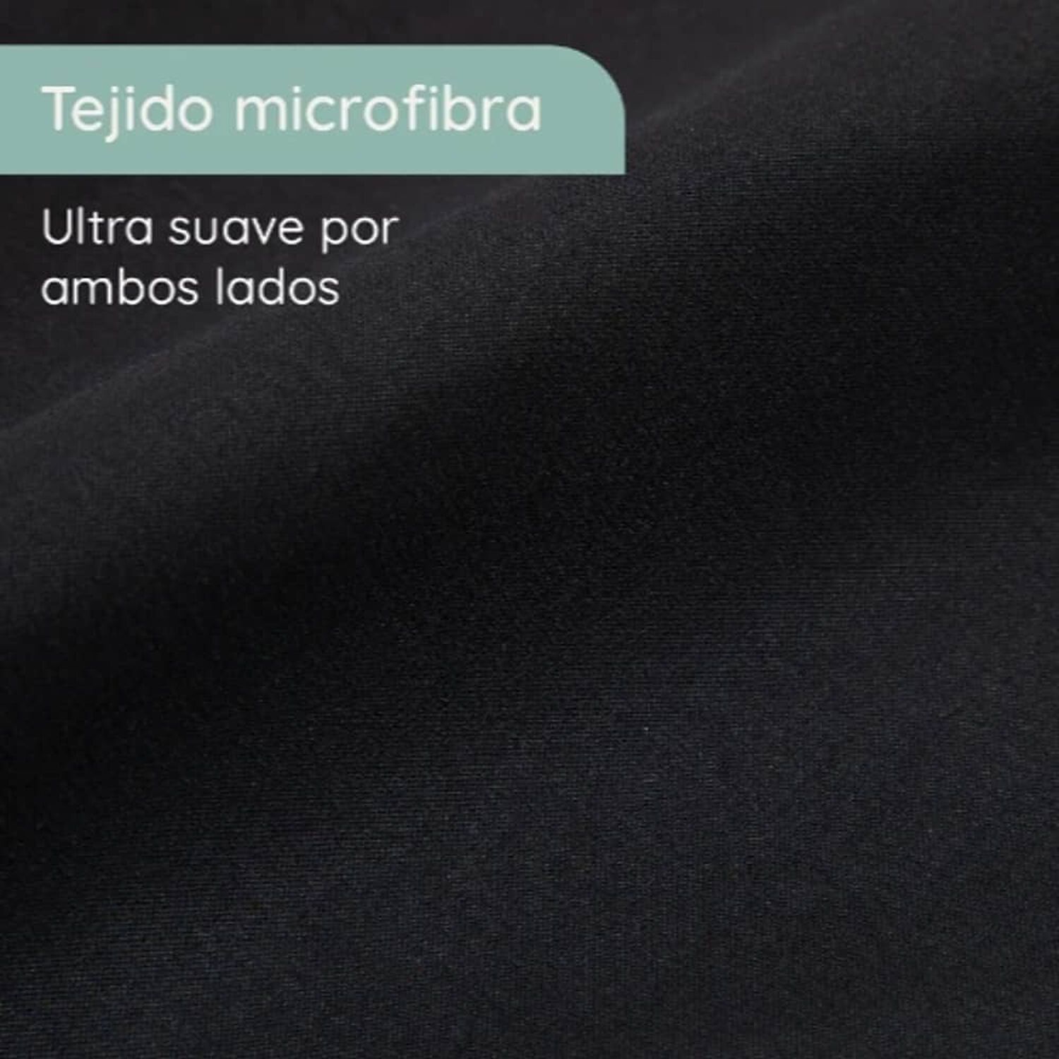 Sabana 1800 2 Plazas Ultra Suave + Funda Bordada. Negra image number 3.0