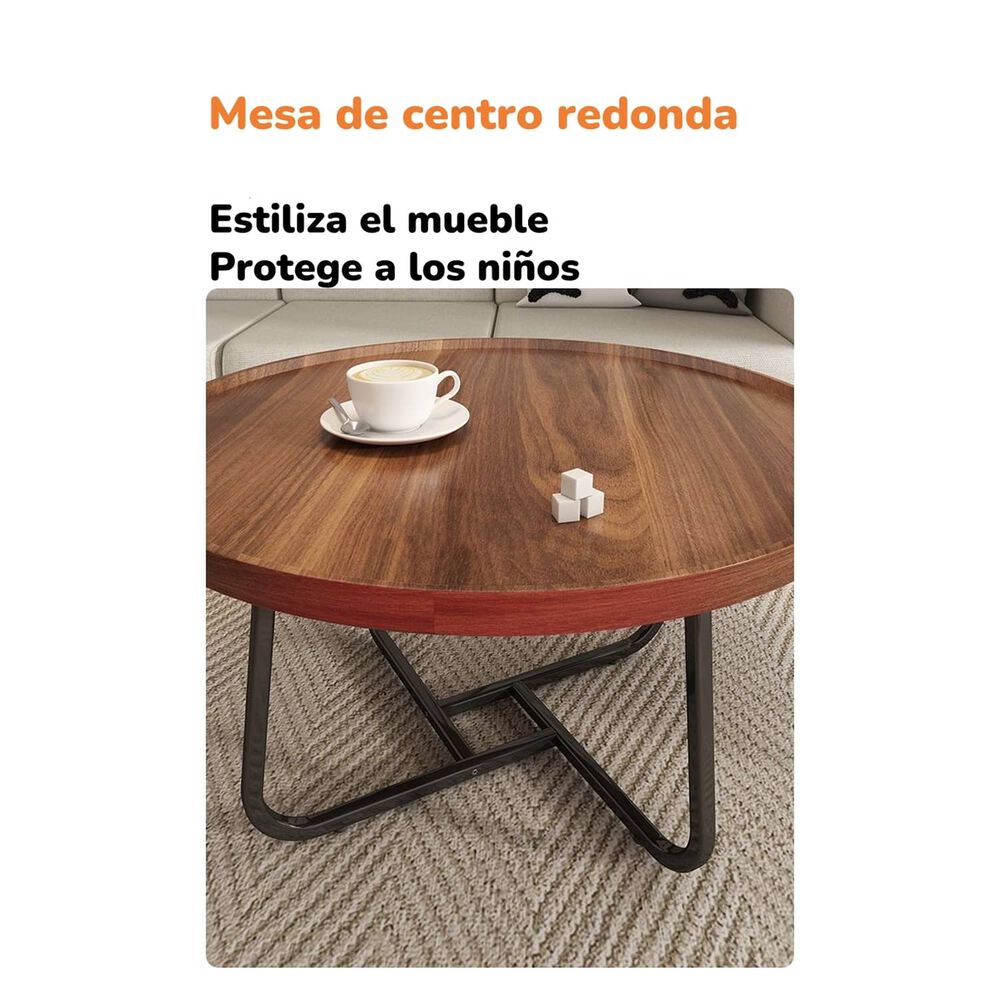Mesa De Centro Redonda 70cm By Lubabycas image number 7.0