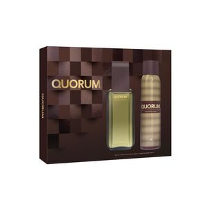 Set De Perfumería Hombre Quorum / 100 Ml / Eau De Toilette + Desoderante 150 Ml
