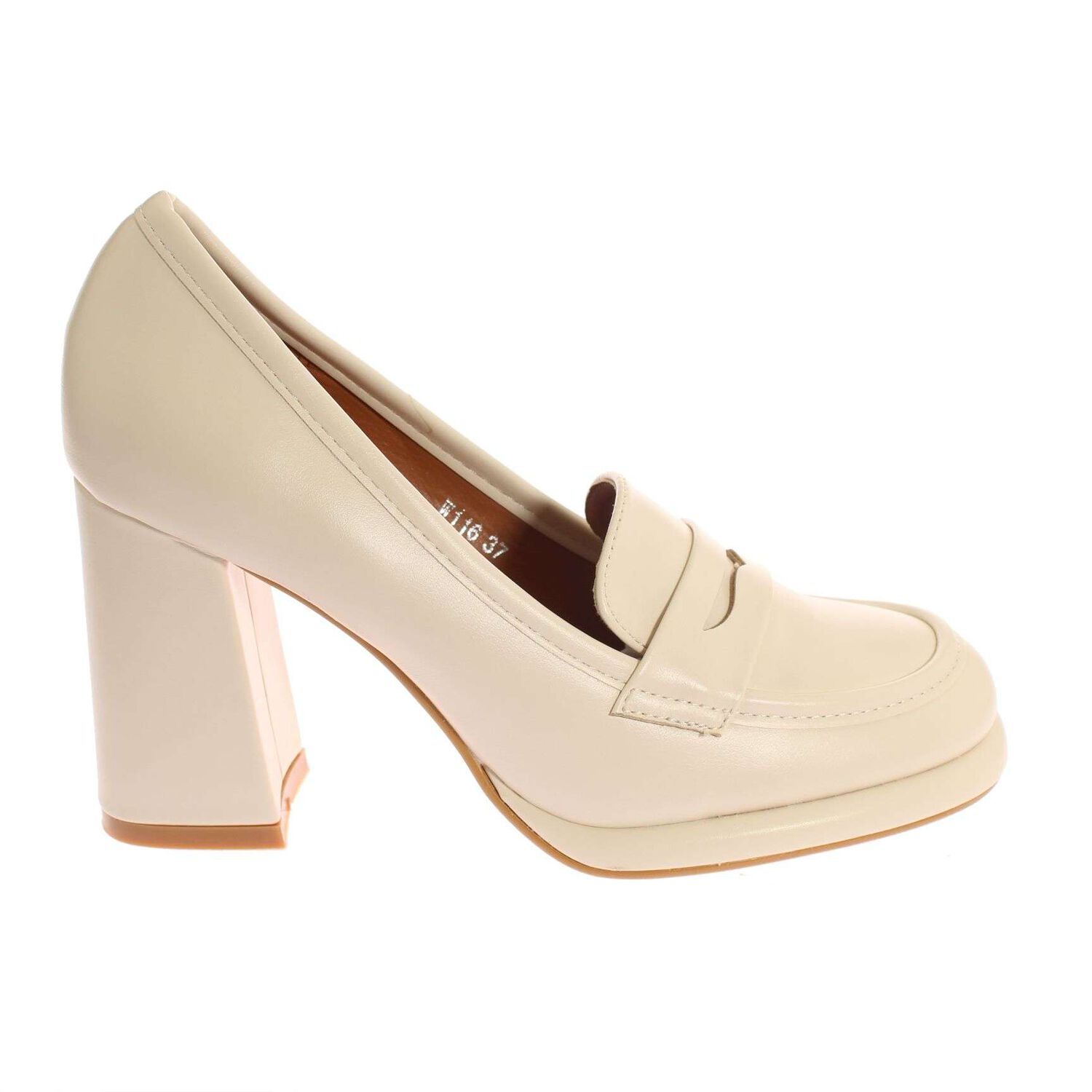 Zapato Tac&oacute;n Blanco V&iacute;a Franca Art. 5w116beige image number 1.0