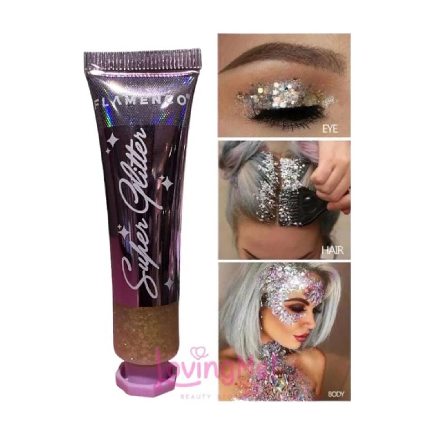 Glitter En Gel Para Cuerpo Cabello Y Rostro image number 0.0