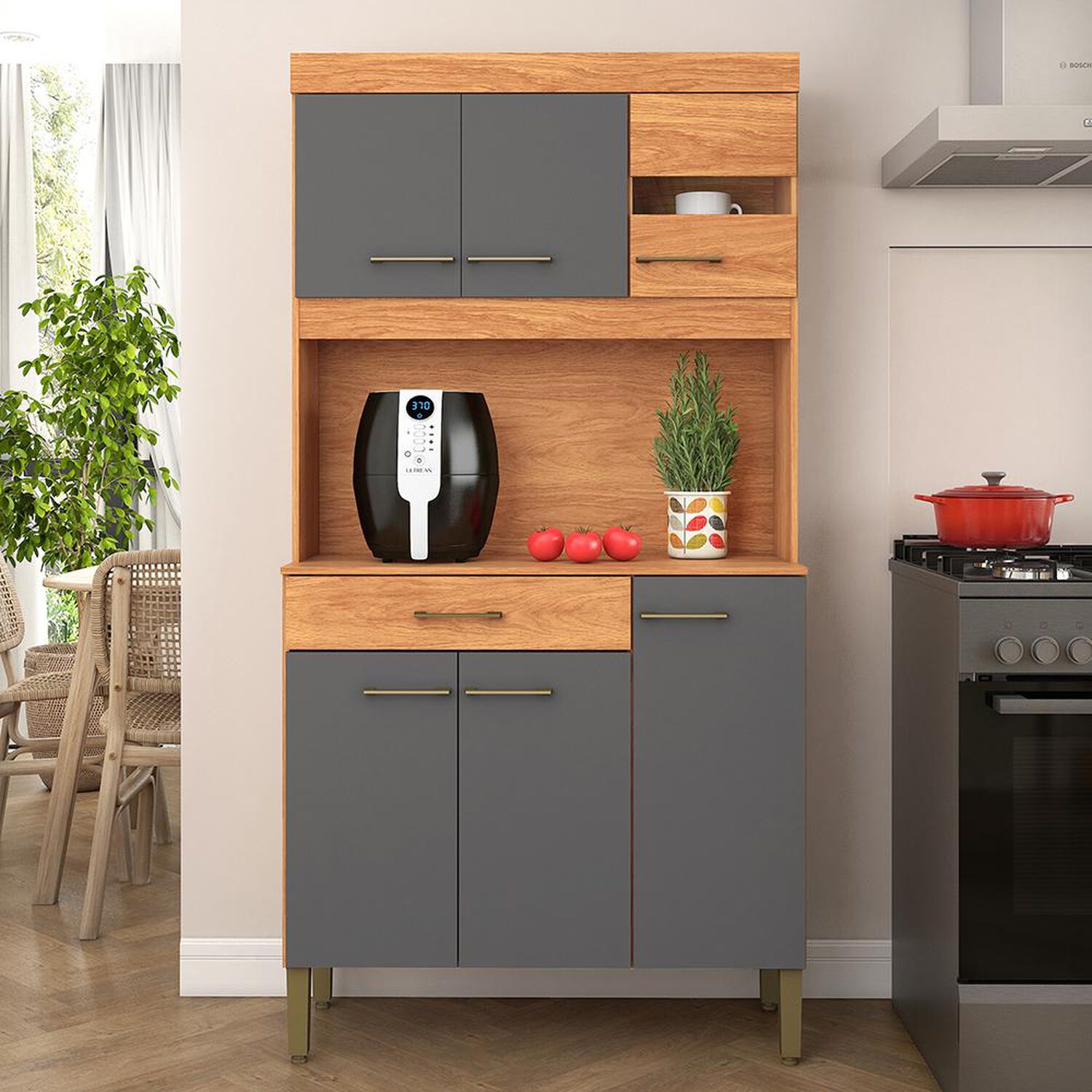 Mueble De Cocina Vekkahome Carla / 6 Puertas / 1 Caj&oacute;n image number 0.0