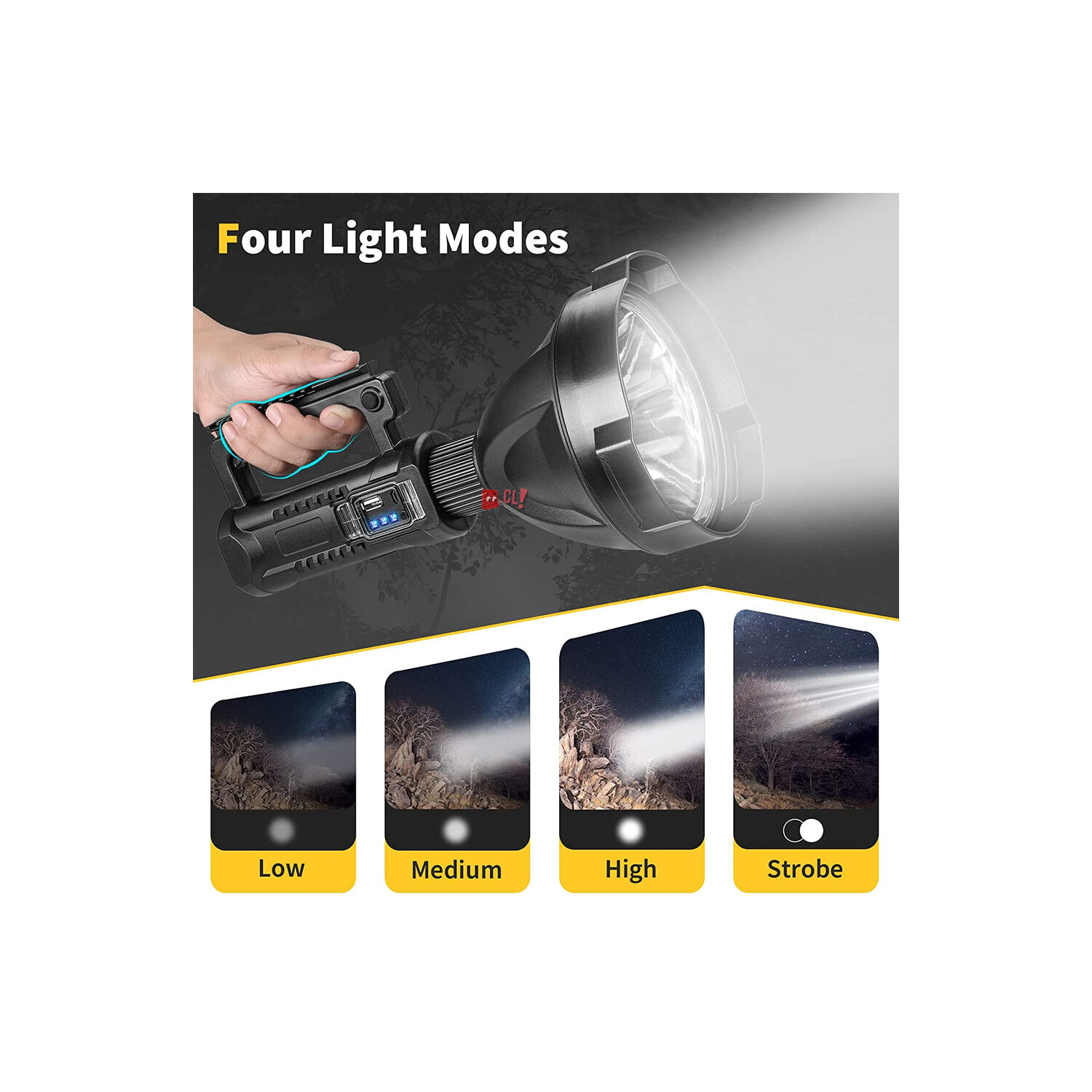 Foco Linterna Led Pedestal 1600 L&uacute;menes Recargable - Ps image number 2.0