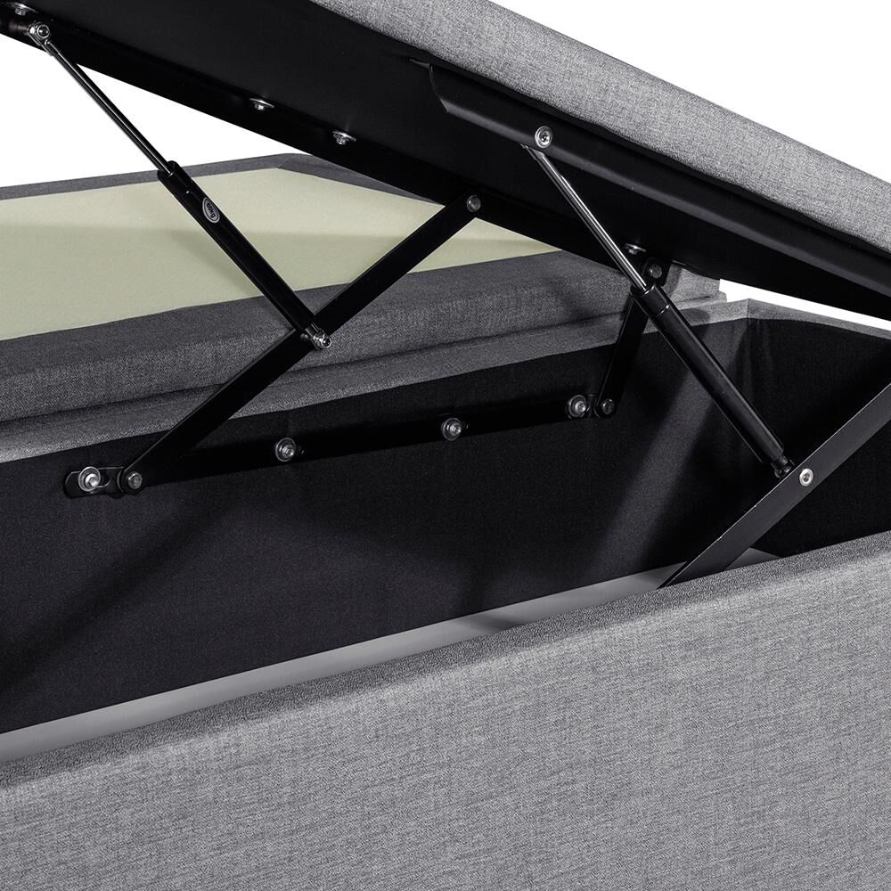 Base Cama Mons Ba&uacute;l 200 Bd Gris / 2 Plazas / Base Dividida image number 8.0