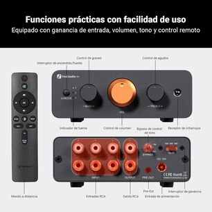 Preamplificador De Sonido Fosi Audio P4 Mini Rca Y Sub Out