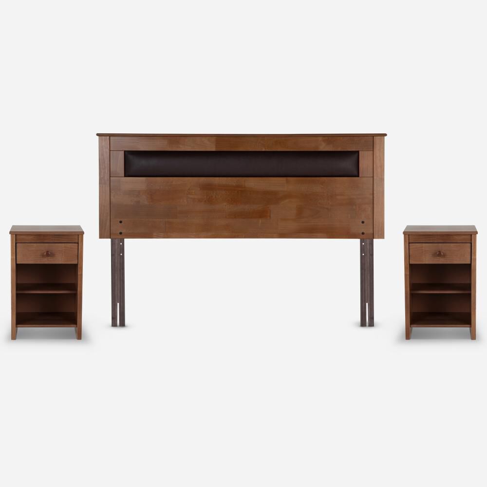 Cama Europea Rosen Ergo T / 2 Plazas / Base Normal + Set De Maderas Ferrara image number 8.0
