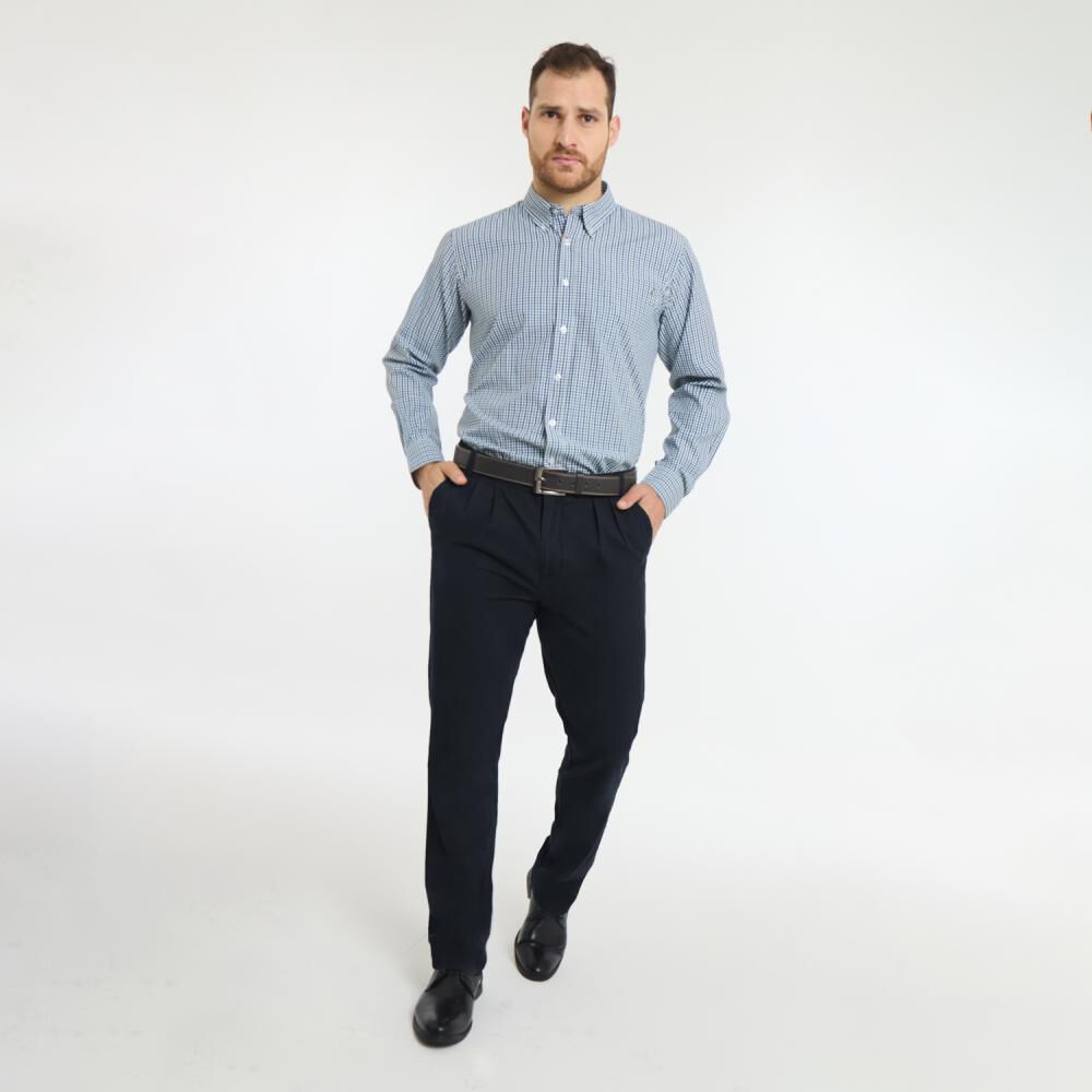 Pantalón Liso Tiro Medio Regular Hombre Herald image number 1.0
