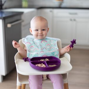 Plato Con Agarre (silicona) / Siliconegripdish Morado
