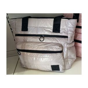 Bolso De Mano Acolchado Multibolsillos