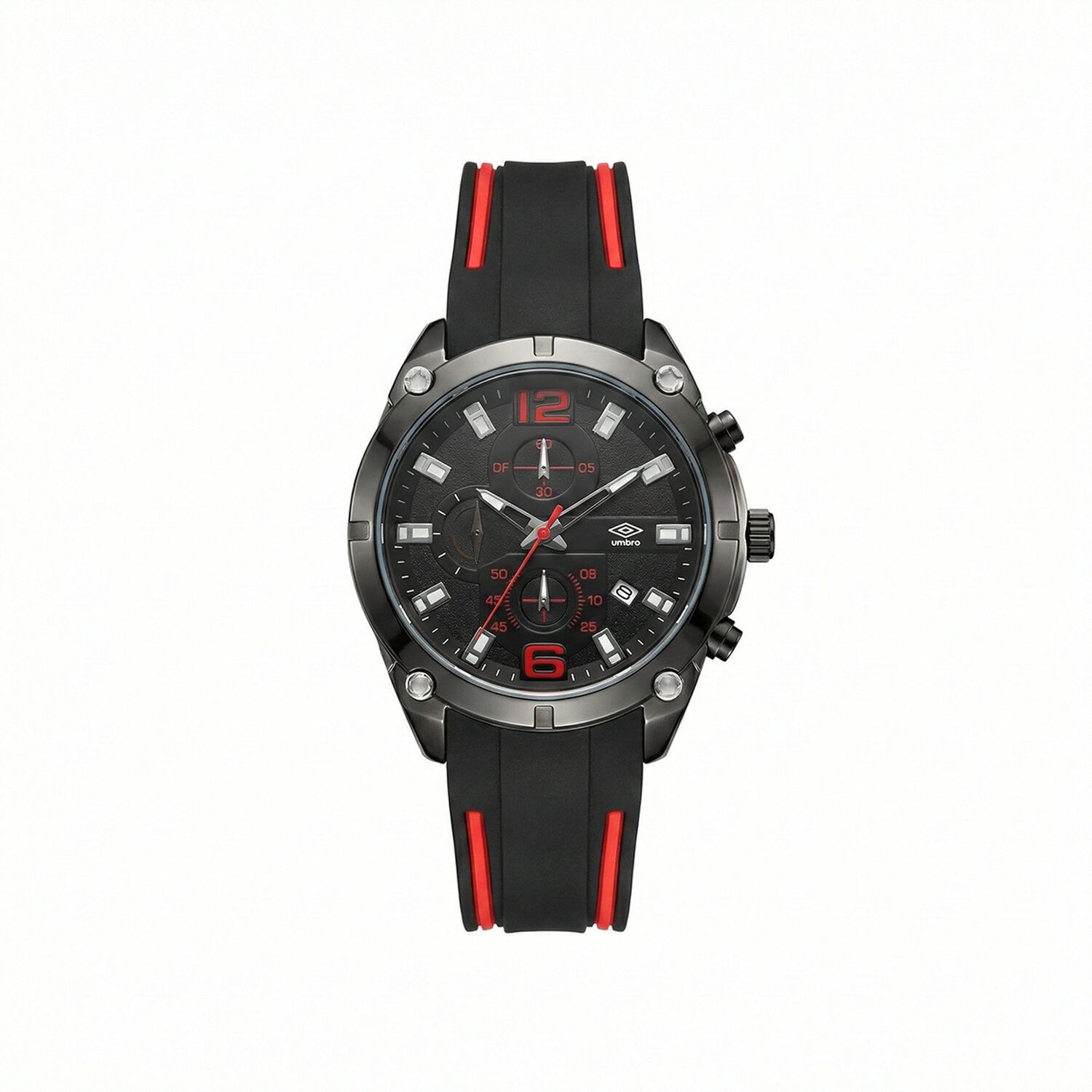 Reloj An&aacute;logo Hombre Umbro Plus Negro/rojo Umbp-1500-90 image number 2.0
