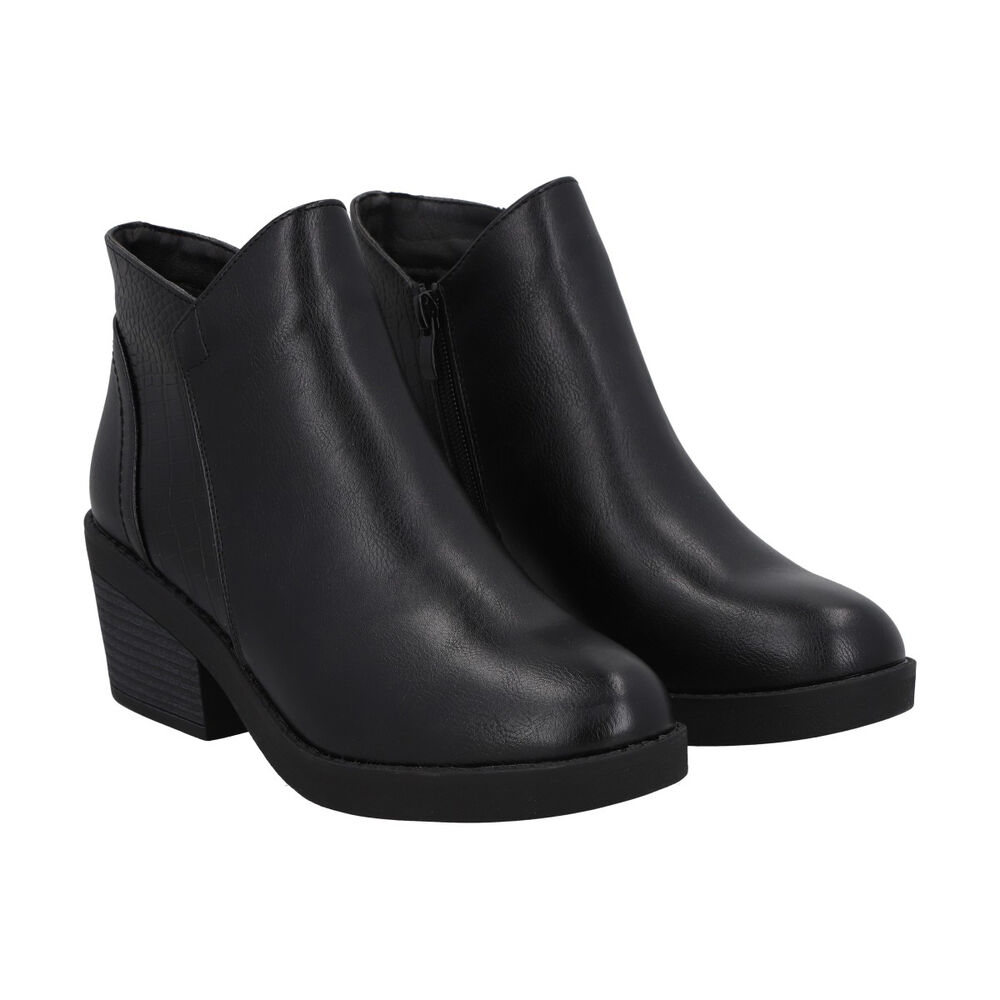 Botin Mujer Negro Zara Police image number 1.0