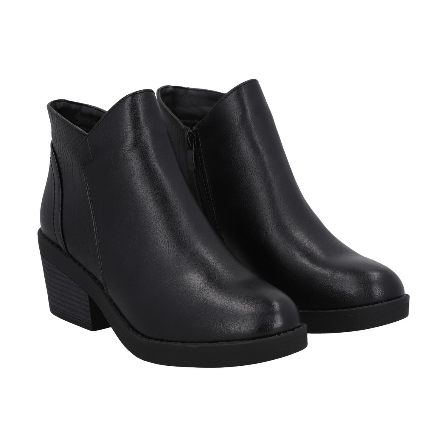Botin Mujer Negro Zara Police image number 1.0