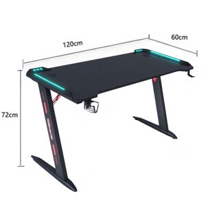 Escritorio Gamer Profesional 120x60x72cm Mesa Con Luces Rgb Escritorio Gamer Profesional 120x60x72cm Mesa Con Luces Rgb