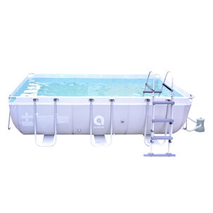 Piscina Con Filtro 7020 L 99x200x400 Cm Gris.