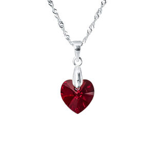 Collar Romance Cristal Genuino Siam Shimmer
