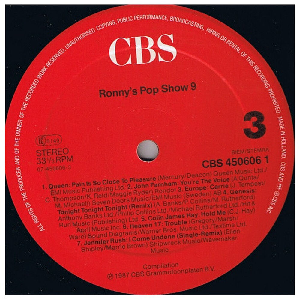 Ronny's Pop Show - Various Artist (2lp) | Vinilo Usado image number 4.0