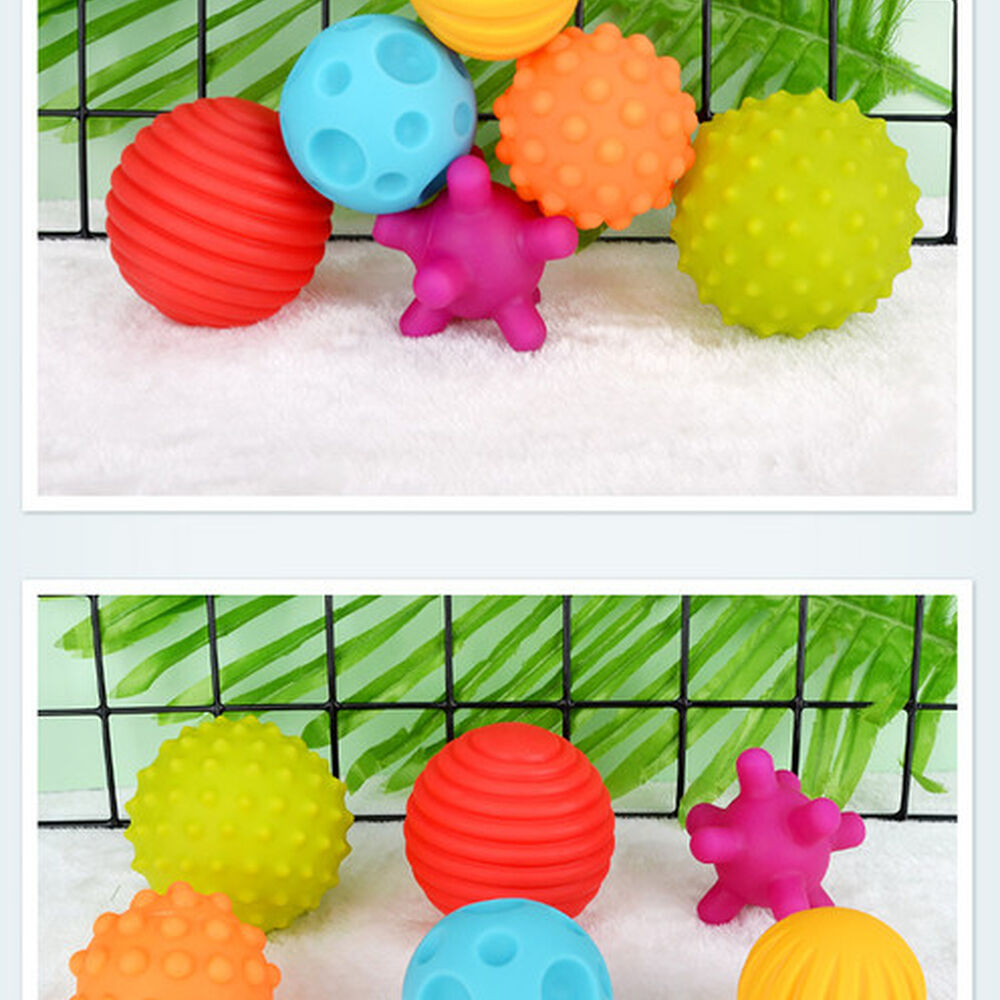 Set 6 Pelotas Sensoriales Para Bebes Estimulantes image number 5.0
